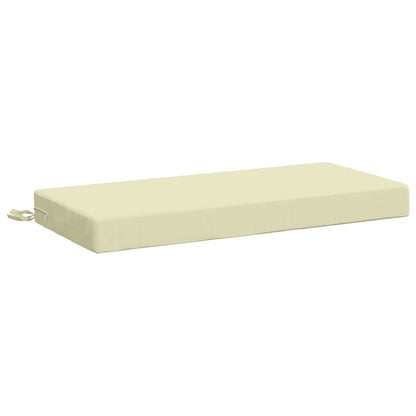 Bench Cushion SOEST 100% Polyester Cream 80 x 40 x 8 cm