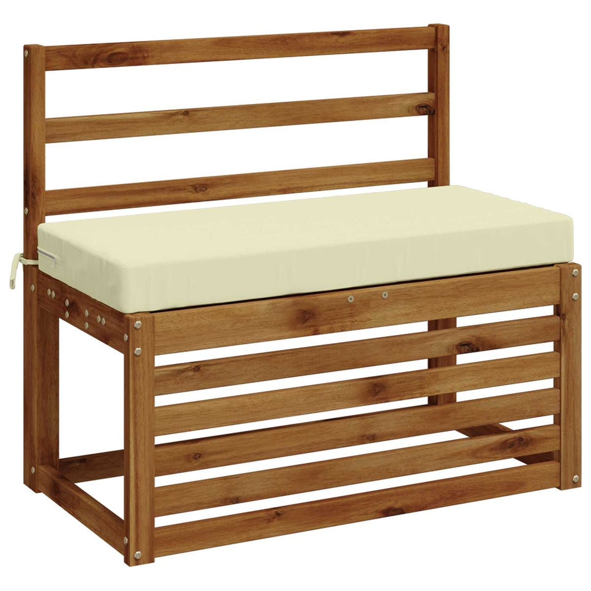 2-Piece Bench Cushions SOEST 2 pcs 100% Polyester Cream