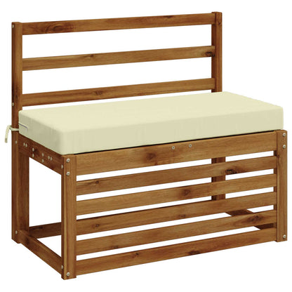 2-Piece Bench Cushions SOEST 2 pcs 100% Polyester Cream
