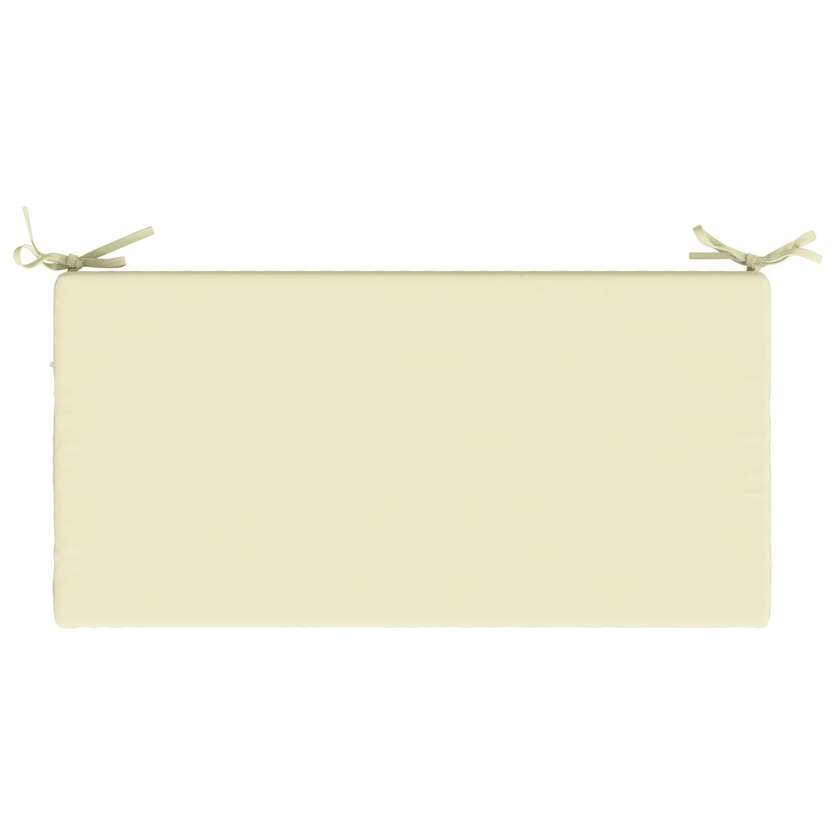 2-Piece Bench Cushions SOEST 2 pcs 100% Polyester Cream