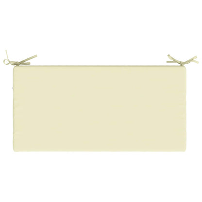 2-Piece Bench Cushions SOEST 2 pcs 100% Polyester Cream