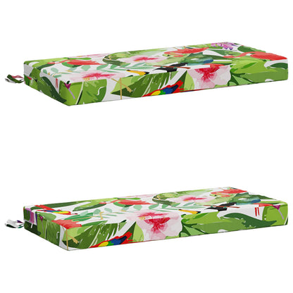 2-Piece Bench Cushions SOEST 2 pcs 100% Polyester Multicolour