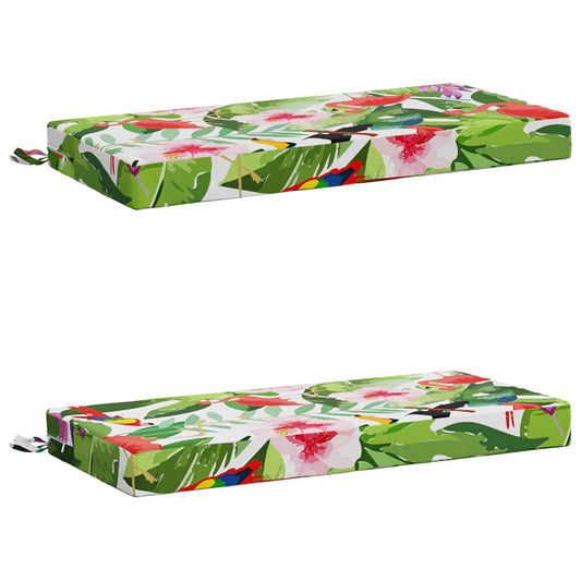 2-Piece Bench Cushions SOEST 2 pcs 100% Polyester Multicolour