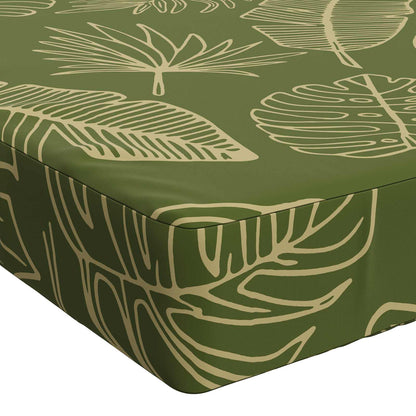 2-Piece Bench Cushions SOEST 2 pcs 100% Polyester Leaf Design