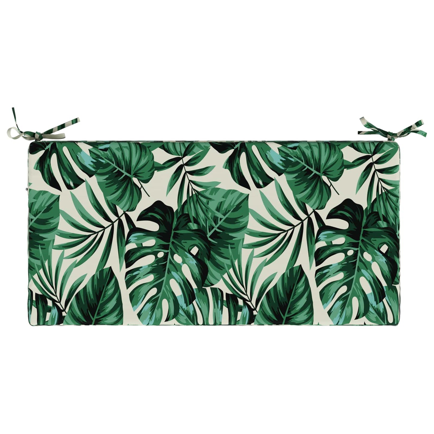 Bench Cushion SOEST 100% Polyester Leaf Pattern 80 x 40 x 8 cm