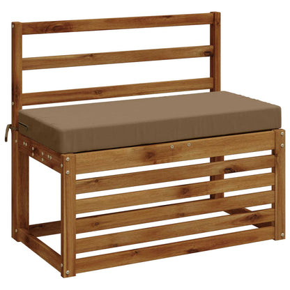 Bench Cushion SOEST 100% Polyester Taupe 80 x 40 x 8 cm