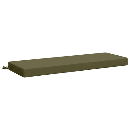 2-Piece Bench Cushions SOEST 2 pcs 100% Polyester Olive Green