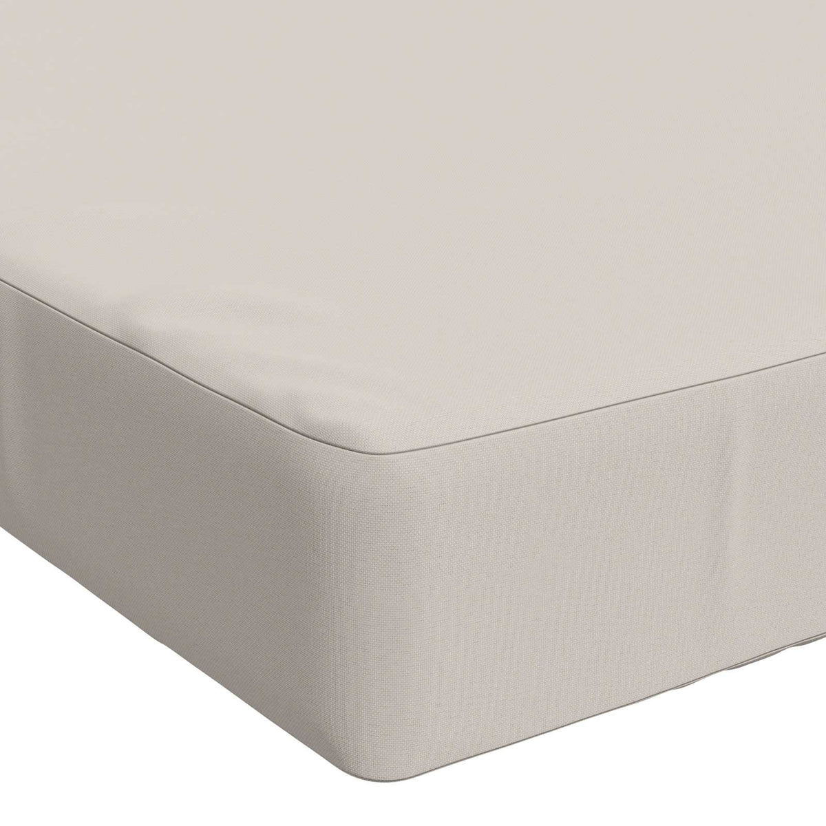Bench Cushion SOEST 100% Polyester White 100 x 40 x 8 cm
