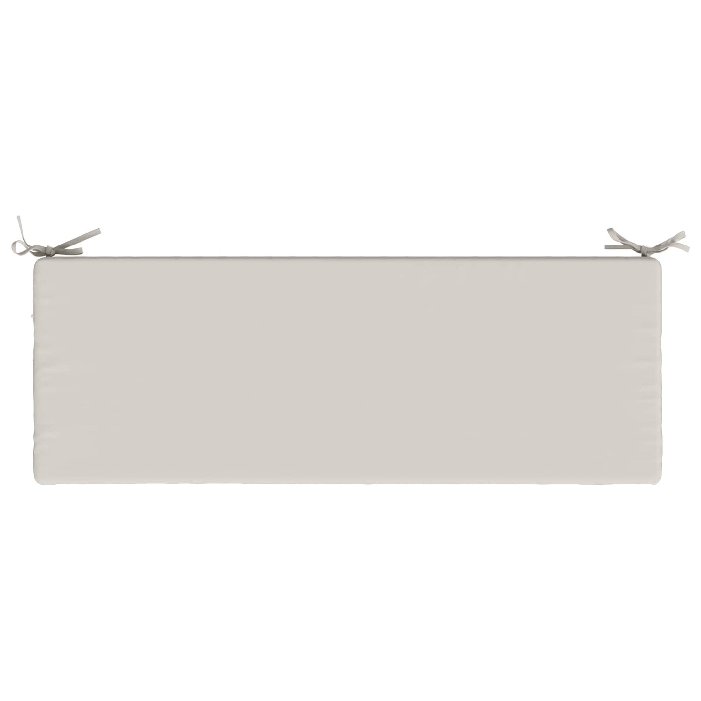 Bench Cushion SOEST 100% Polyester White 100 x 40 x 8 cm