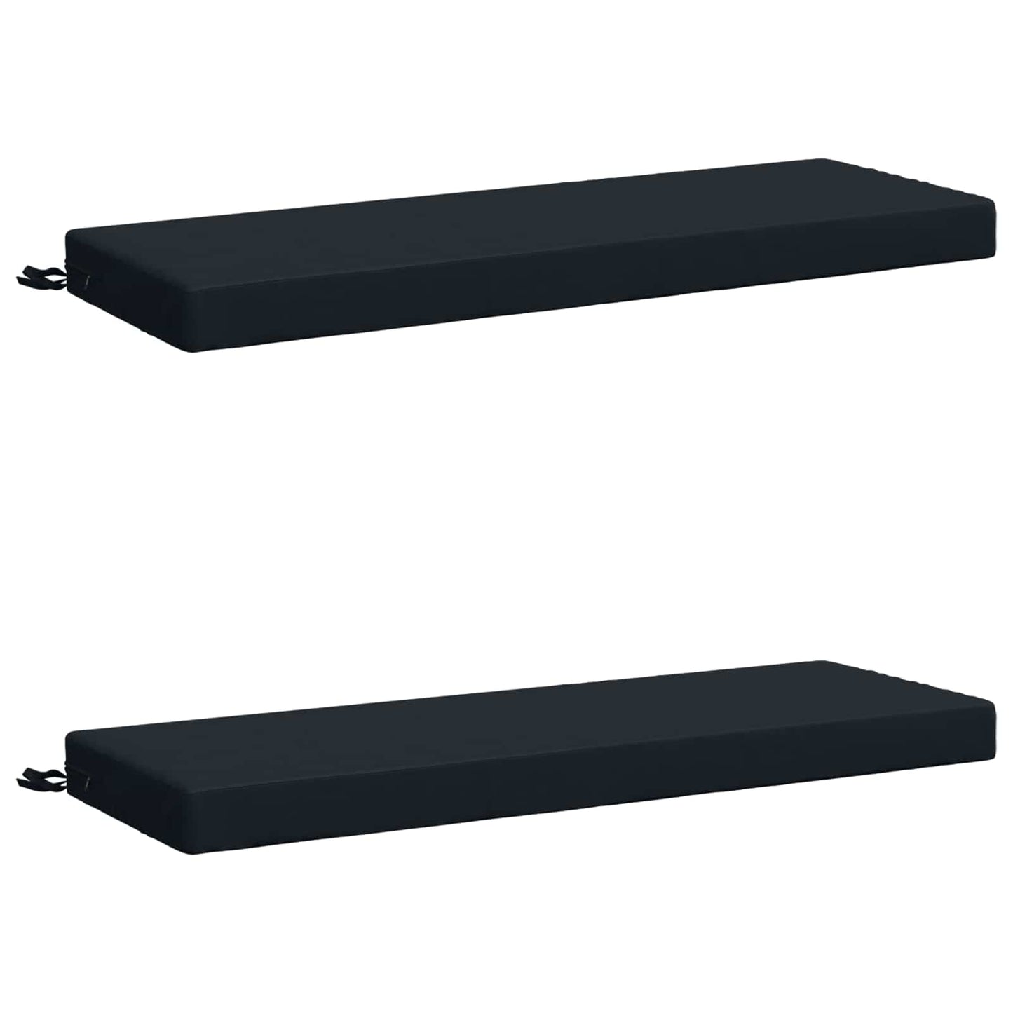 2-Piece Bench Cushions SOEST 2 pcs 100% Polyester Dark Blue