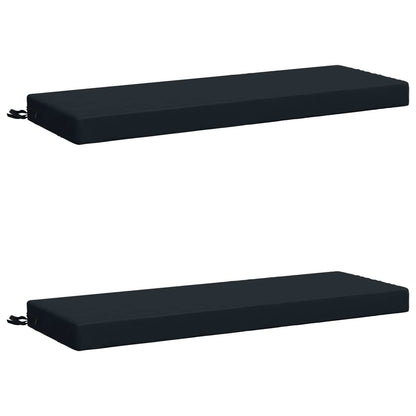 2-Piece Bench Cushions SOEST 2 pcs 100% Polyester Dark Blue