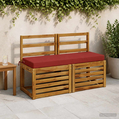Bench Cushion SOEST 100% Polyester Red 110 x 40 x 8 cm