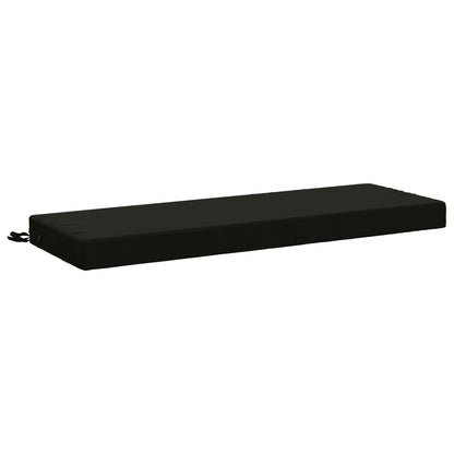 2-Piece Bench Cushions SOEST 2 pcs 100% Polyester Black