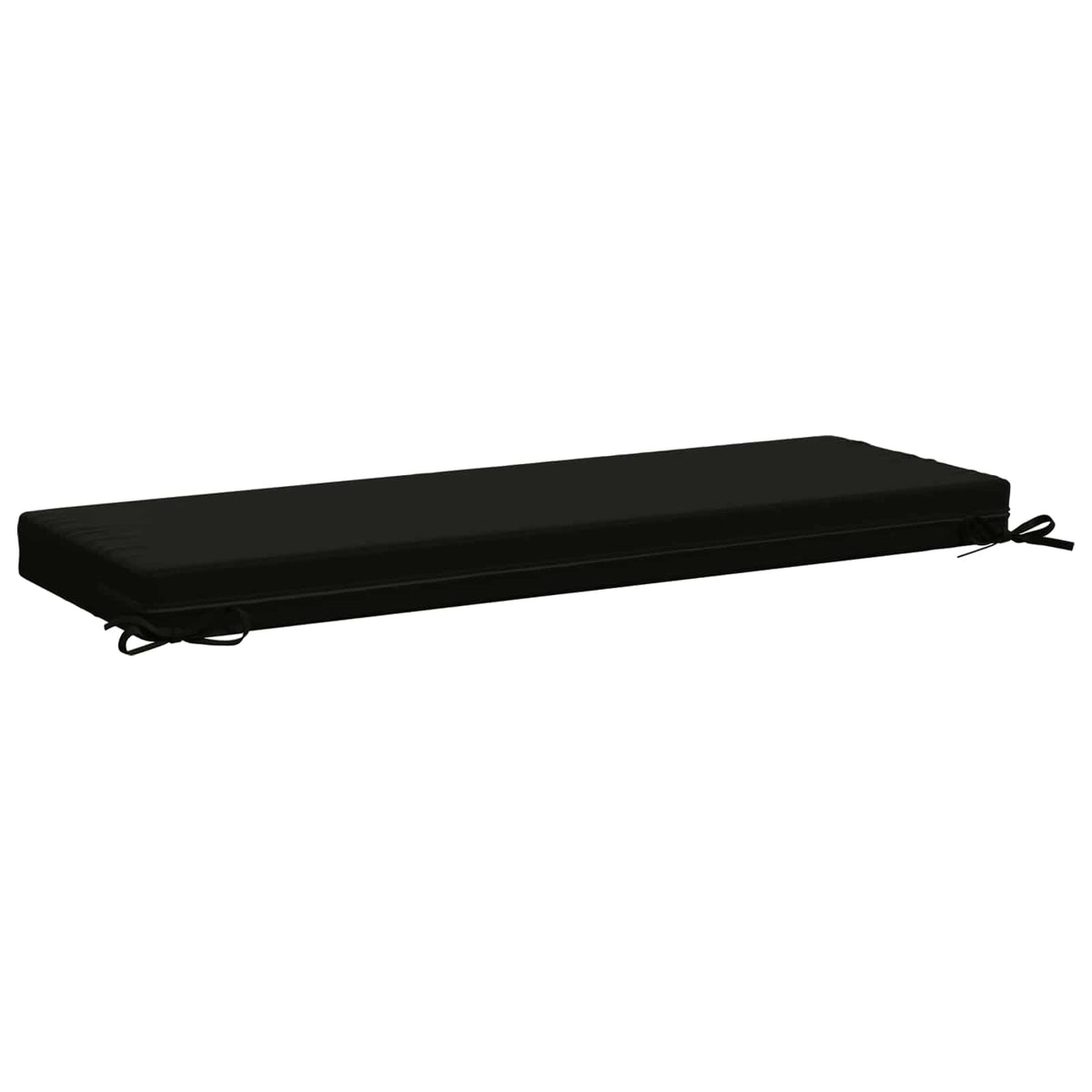 2-Piece Bench Cushions SOEST 2 pcs 100% Polyester Black