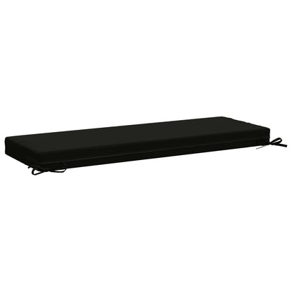 2-Piece Bench Cushions SOEST 2 pcs 100% Polyester Black