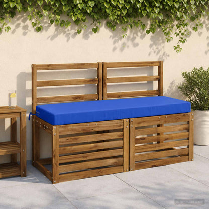 Bench Cushion SOEST 100% Polyester Royal Blue 110 x 40 x 8 cm
