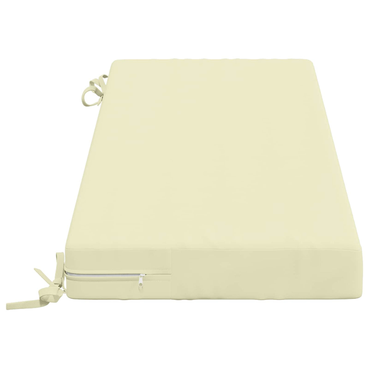 2-Piece Bench Cushions SOEST 2 pcs 100% Polyester Cream
