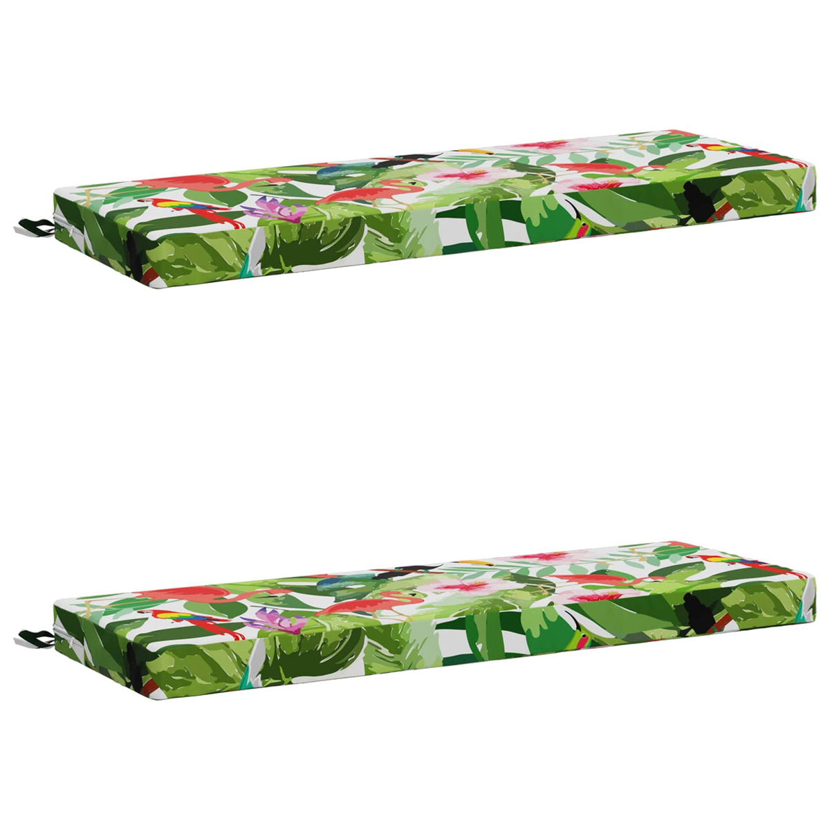 2-Piece Bench Cushions SOEST 2 pcs 100% Polyester Multicolour
