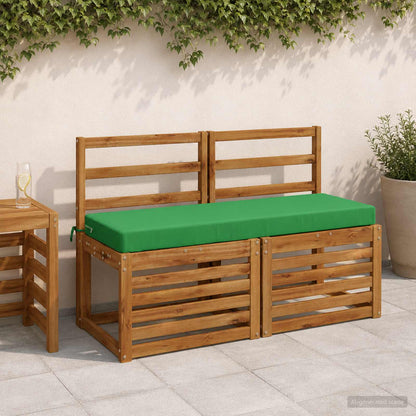 Bench Cushion SOEST 100% Polyester Green 120 x 40 x 8 cm