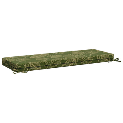 2-Piece Bench Cushions SOEST 2 pcs 100% Polyester Leaf Design
