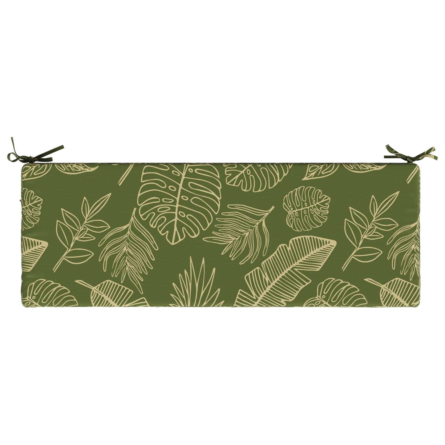 2-Piece Bench Cushions SOEST 2 pcs 100% Polyester Leaf Design