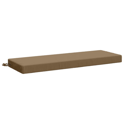 2-Piece Bench Cushions SOEST 2 pcs 100% Polyester Taupe