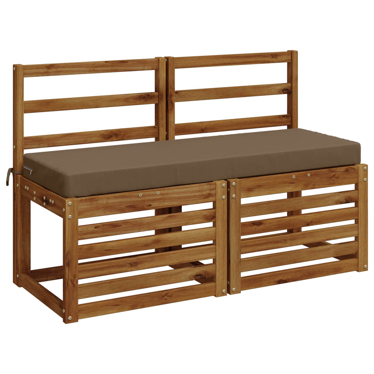 Bench Cushion SOEST 100% Polyester Taupe 110 x 40 x 8 cm