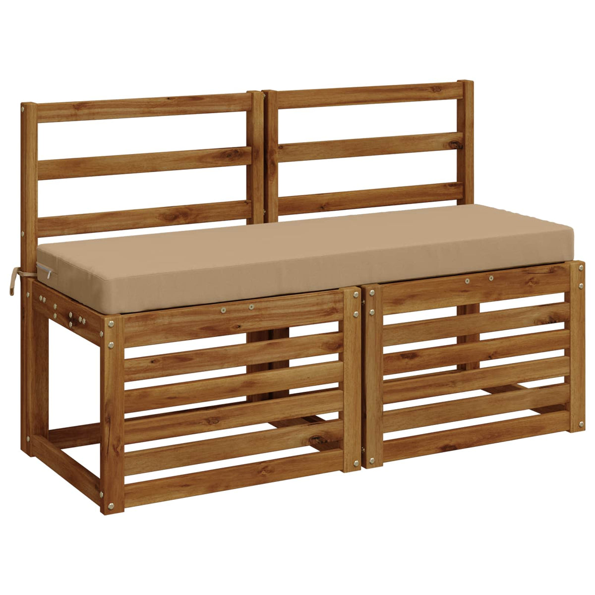 Bench Cushion SOEST 100% Polyester Sand 110 x 40 x 8 cm