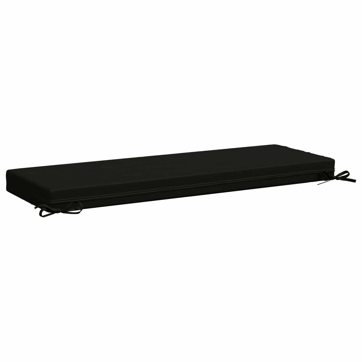 Bench Cushion SOEST 100% Polyester Black 110 x 40 x 8 cm