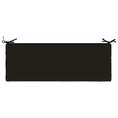 Bench Cushion SOEST 100% Polyester Black 110 x 40 x 8 cm
