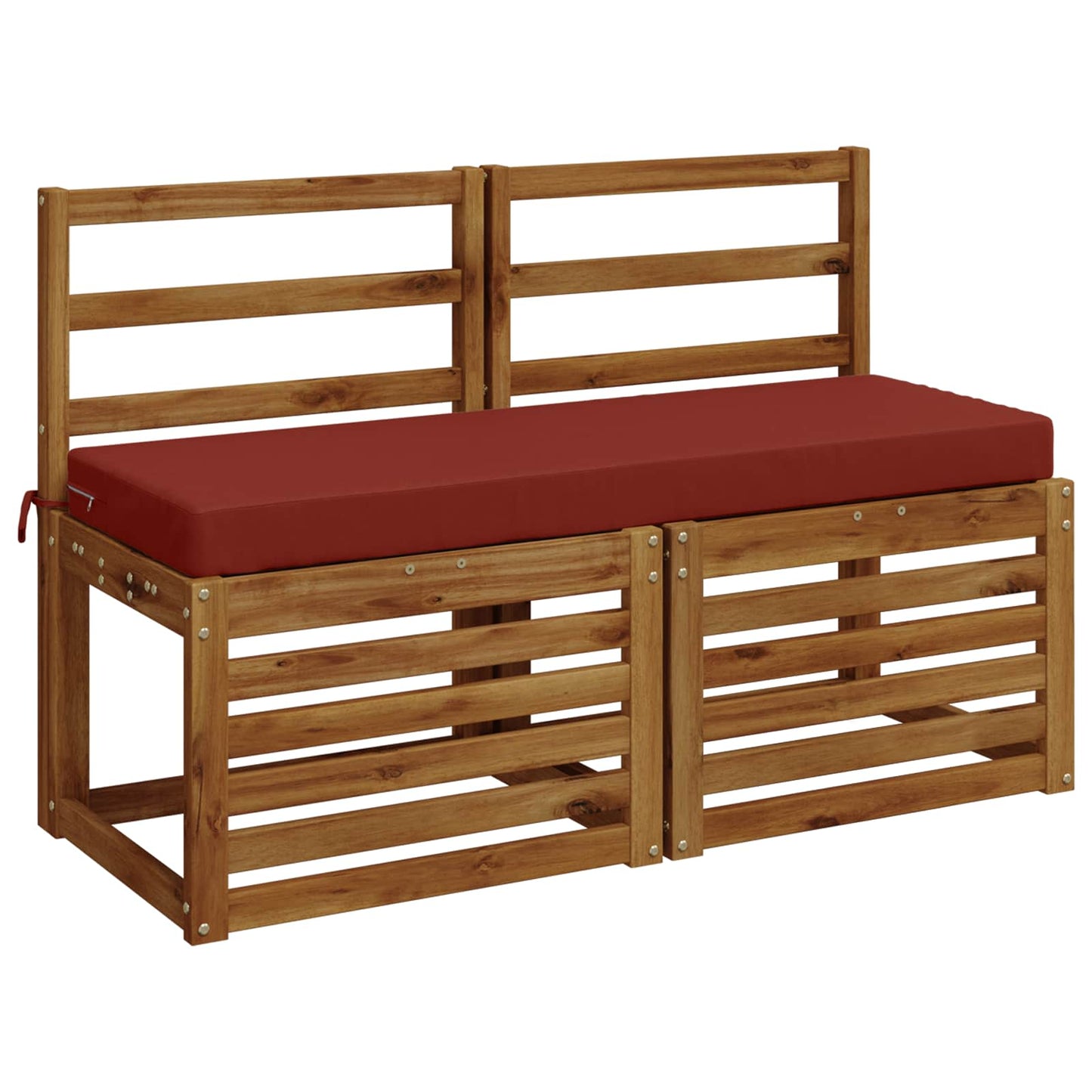 Bench Cushion SOEST 100% Polyester Red 110 x 40 x 8 cm