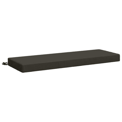Bench Cushion SOEST 100% Polyester Anthracite 110 x 40 x 8 cm