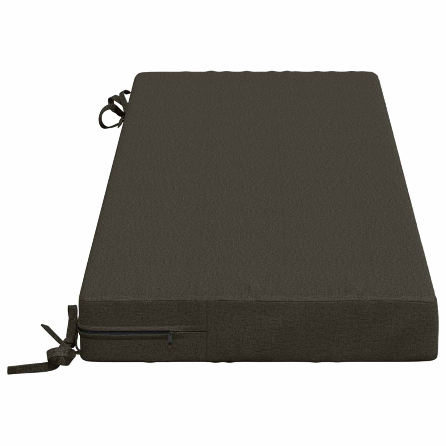 Bench Cushion SOEST 100% Polyester Anthracite 110 x 40 x 8 cm