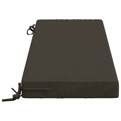 Bench Cushion SOEST 100% Polyester Anthracite 110 x 40 x 8 cm