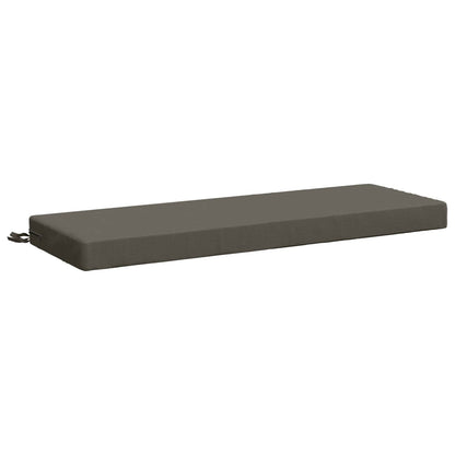 Bench Cushion SOEST 100% Polyester Grey 110 x 40 x 8 cm