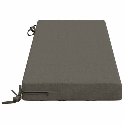 2-Piece Bench Cushions SOEST 2 pcs 100% Polyester Grey
