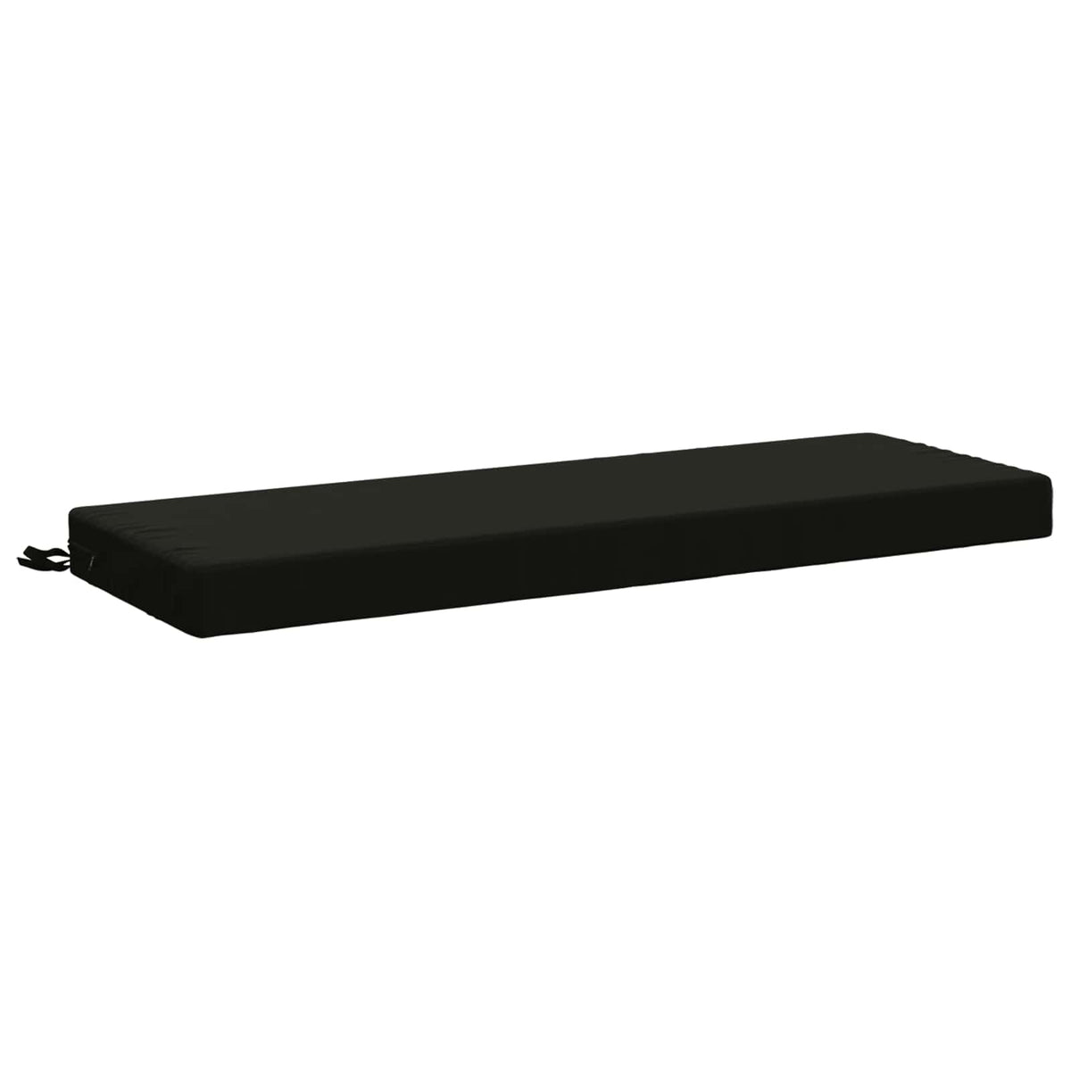 Bench Cushion SOEST 100% Polyester Black 110 x 40 x 8 cm