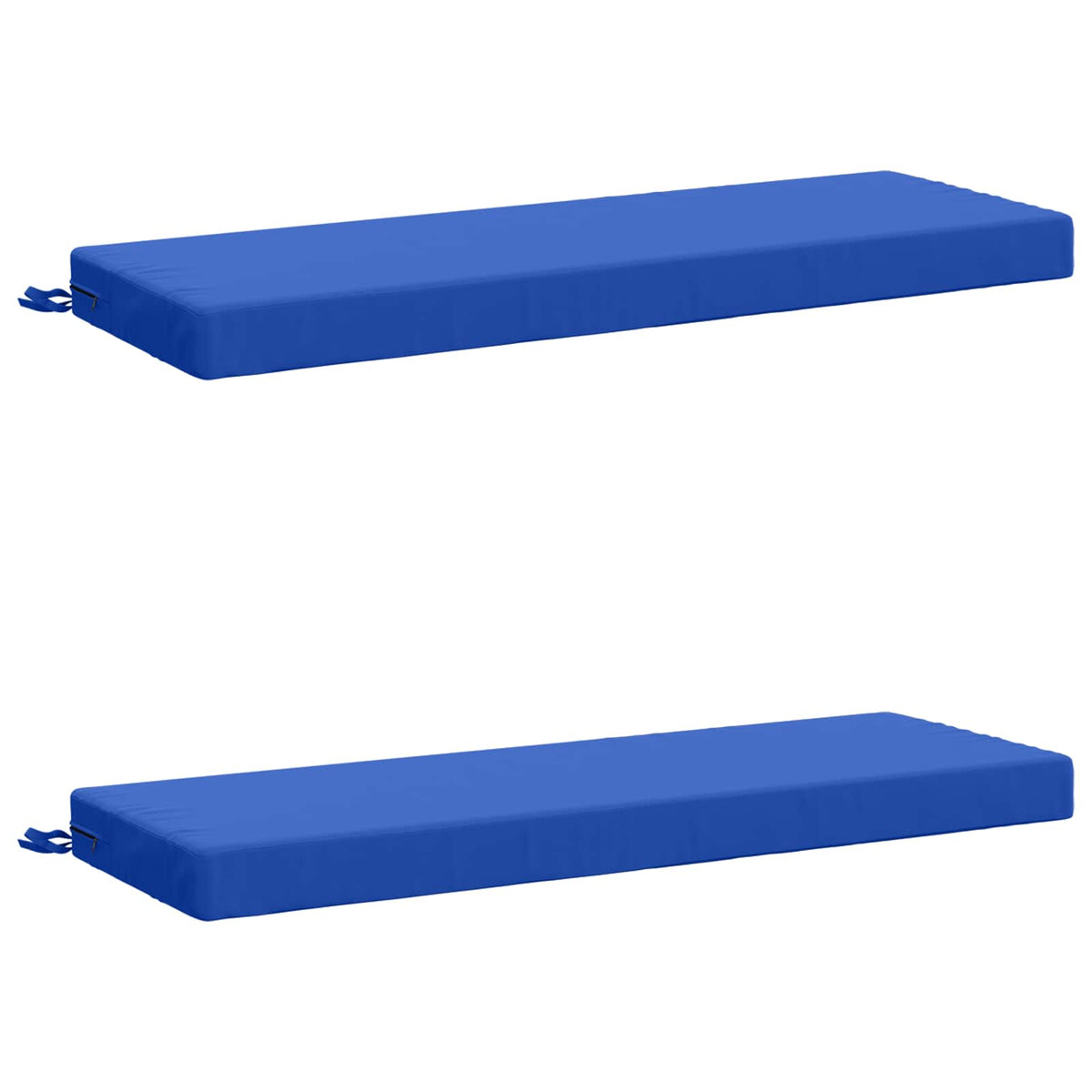 2-Piece Bench Cushions SOEST 2 pcs 100% Polyester Royal Blue