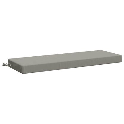 2-Piece Bench Cushions SOEST 2 pcs 100% Polyester Grey