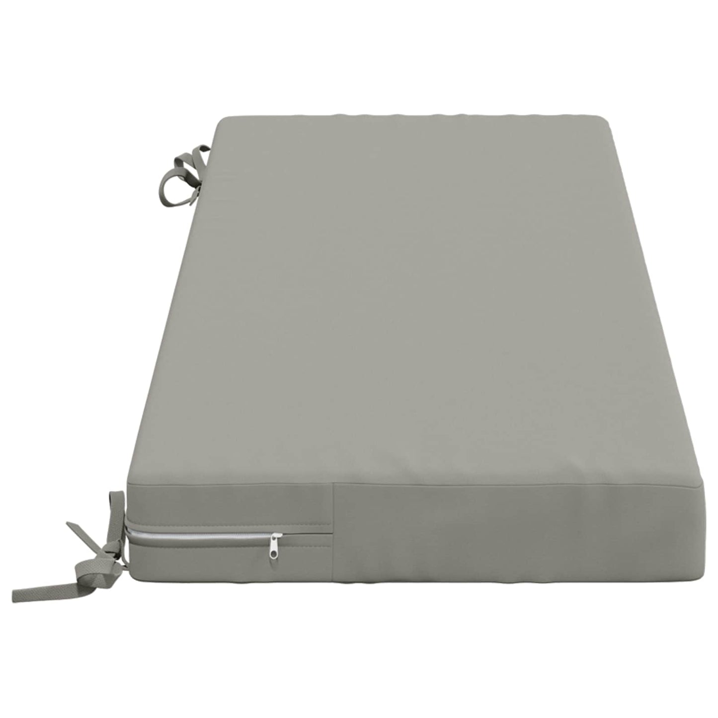 2-Piece Bench Cushions SOEST 2 pcs 100% Polyester Grey