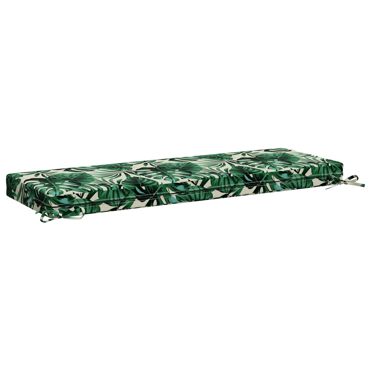 Bench Cushion SOEST 100% Polyester Leaf Pattern 110 x 40 x 8 cm