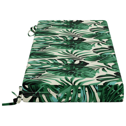 Bench Cushion SOEST 100% Polyester Leaf Pattern 110 x 40 x 8 cm