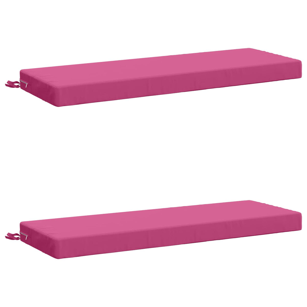 2-Piece Bench Cushions SOEST 2 pcs 100% Polyester Pink