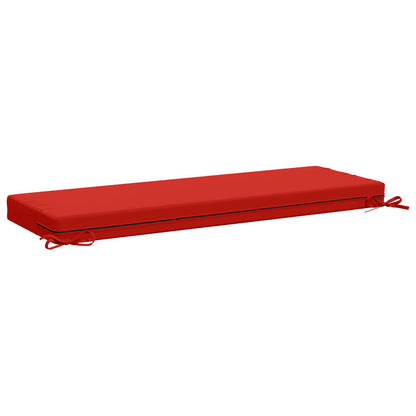 2-Piece Bench Cushions SOEST 2 pcs 100% Polyester Red