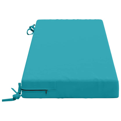 2-Piece Bench Cushions SOEST 2 pcs 100% Polyester Turquoise