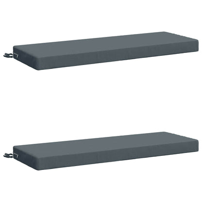 2-Piece Bench Cushions SOEST 2 pcs 100% Polyester Blue