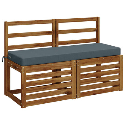 2-Piece Bench Cushions SOEST 2 pcs 100% Polyester Blue