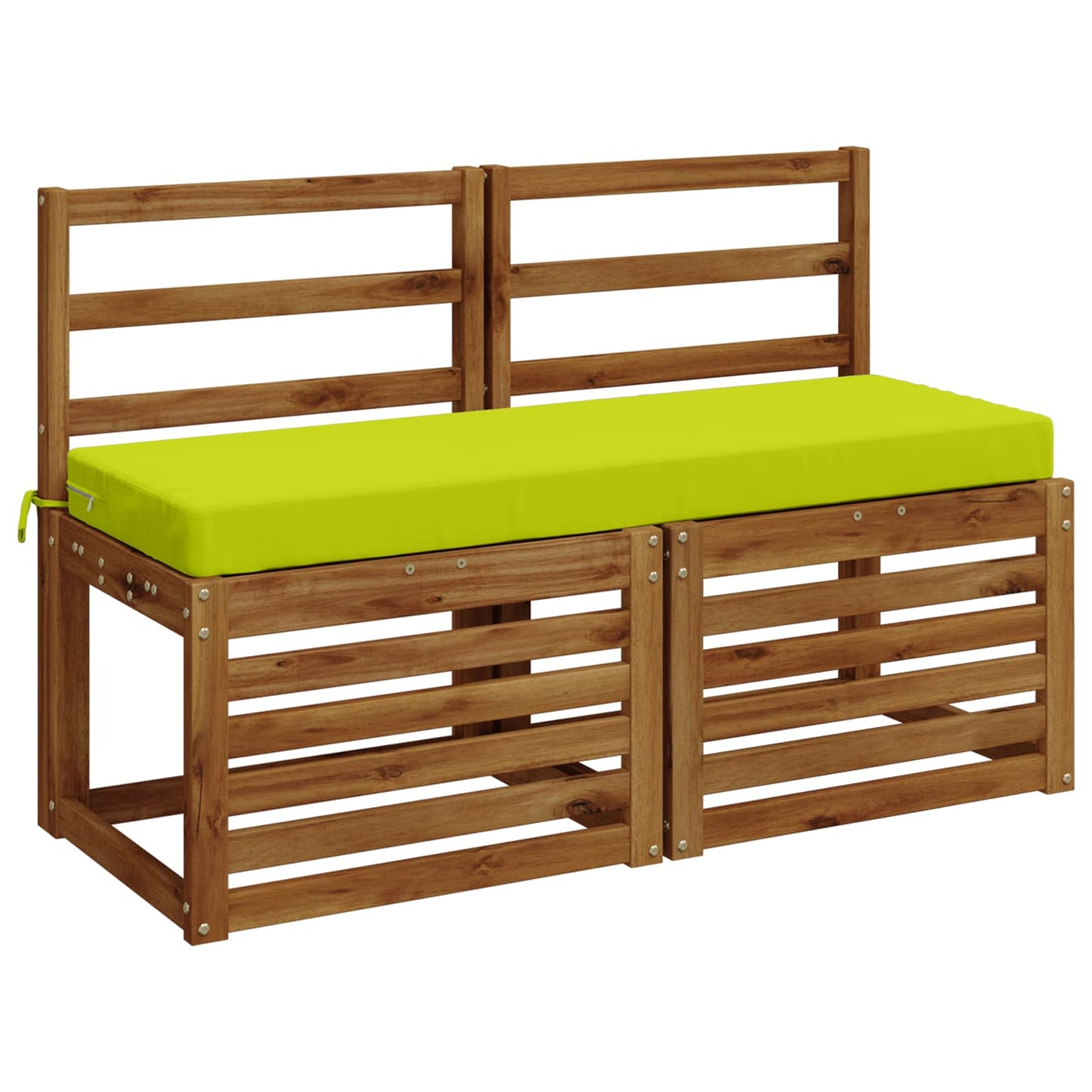 Bench Cushion SOEST 100% Polyester Bright Green 120 x 40 x 8 cm