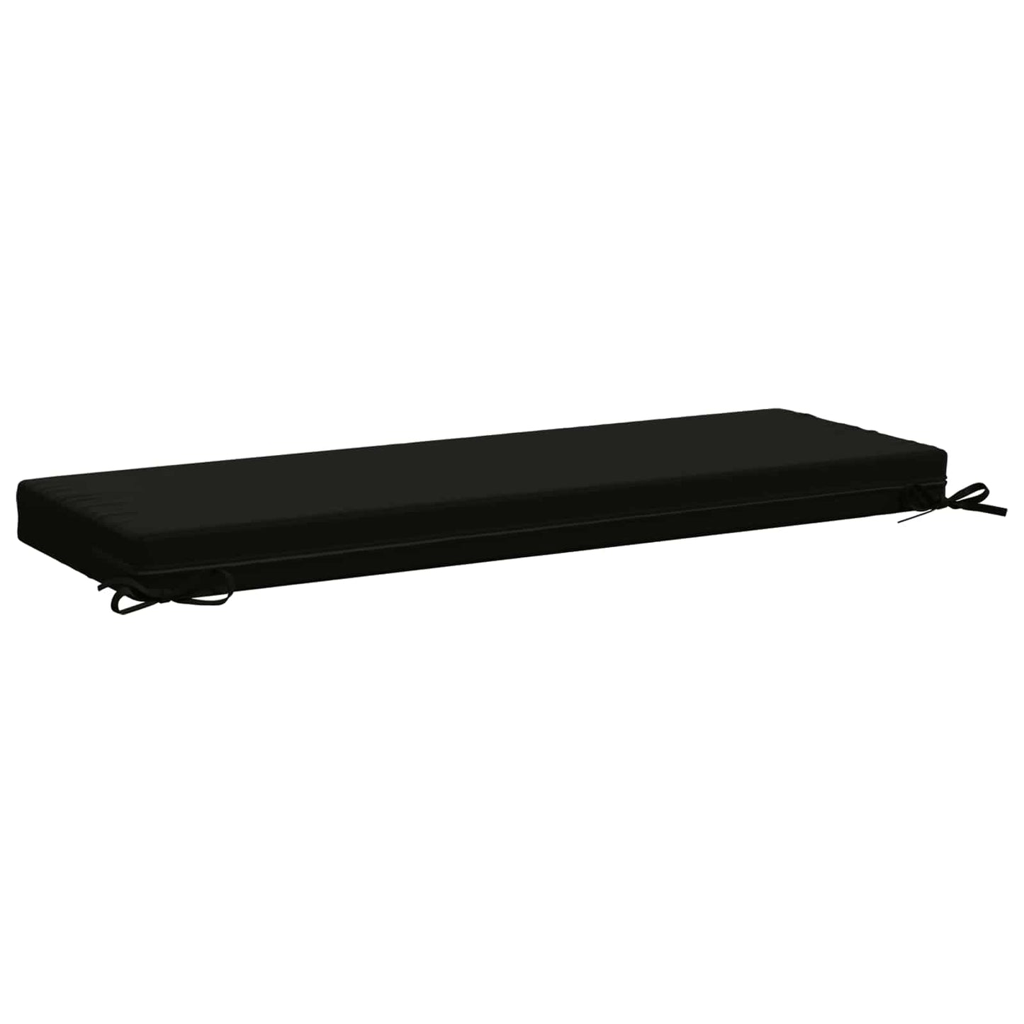2-Piece Bench Cushions SOEST 2 pcs 100% Polyester Black