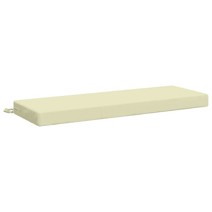 2-Piece Bench Cushions SOEST 2 pcs 100% Polyester Cream